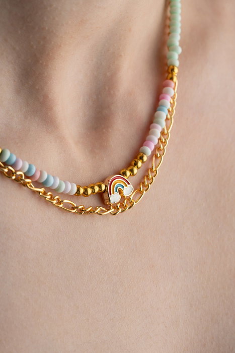 Heliophilia Silver Collar KL-0870 Multicolor con Colgante Arco Iris y Piedra trained by model identifier Heliophilia Silver Collar KL-0870 Multicolor con Colgante Arco Iris y Piedra trained by model identifier